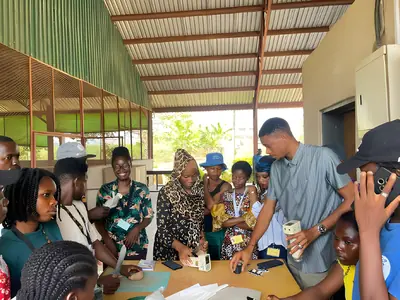 Farmer training session